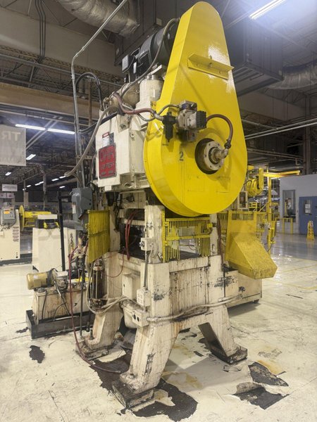 60 TON OAK MODEL #30-LP-60-604 STRAIGHT SIDE PRESS, STROKE 2", 80-240 SPM: YOBRO #26050