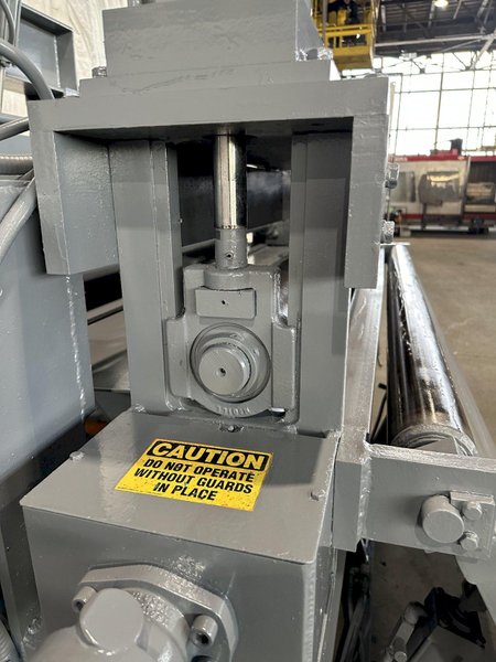 72&quot; x .250&quot; PAXSON HYDRAULIC PEELER TABLE WITH TENSION STAND. STOCK # 0106123