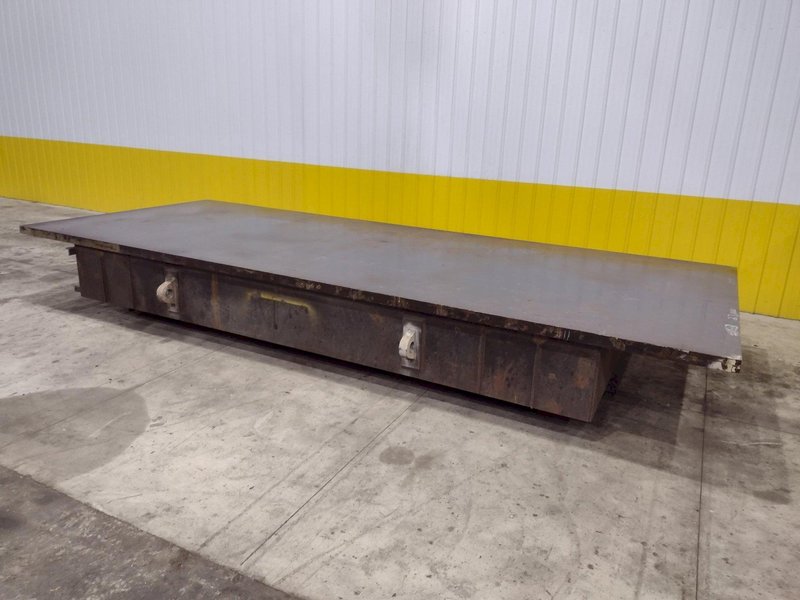 97&quot; X 241&quot; STEEL LAYOUT TABLE WITH 3&quot; PLATE TOP: STOCK 11833