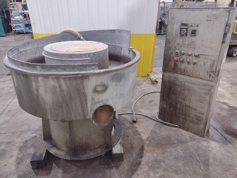 14 FT3 SWECO MODEL #FMD-14LR ROTARY VIBRATORY FINISHING BOWL: YOBRO #24557