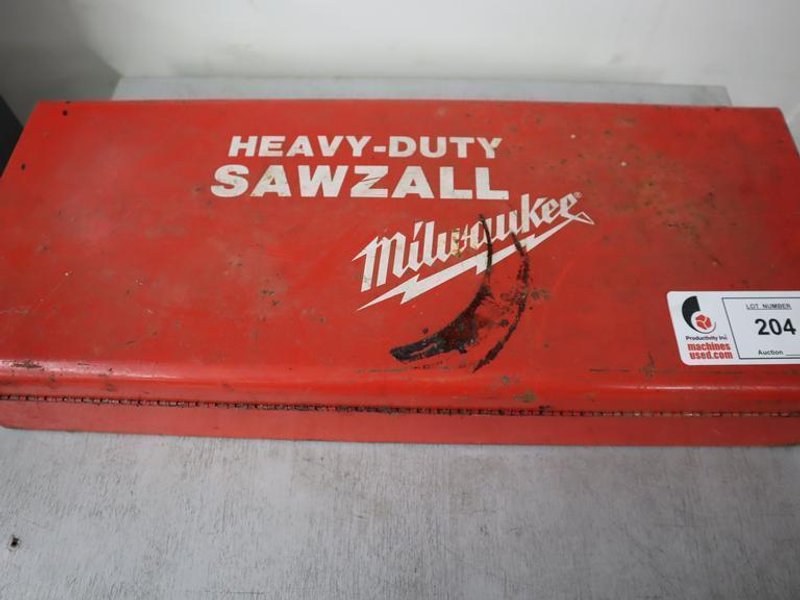 Milwaukee Corded Sawzall in Metal Case with Extra Blades- Auction Item