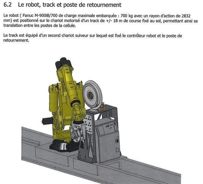 Fanuc Robot + 3 Breton machining centers 5 axes