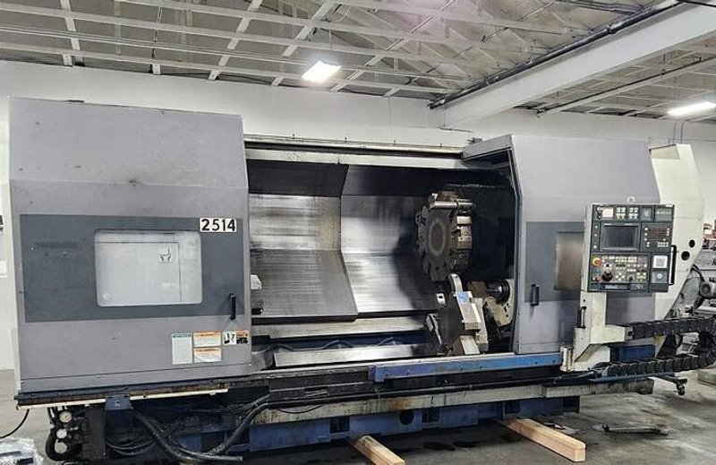 Mori Seiki SL 400B/2000 CNC Lathe, 24&quot; Turning, 86&quot; Centers, 12 Pos. Turret, Mori MSC 501 Control, 40/50HP, New 2000