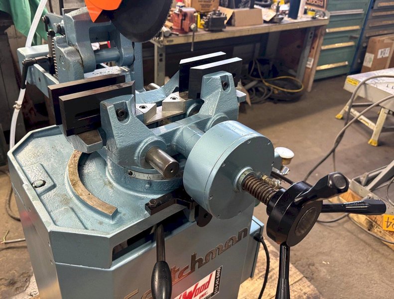 14&quot; Scotchman Cold Saw 350LT/PK/PD, Miter, 2&quot; Solid Rounds, Air Vise, PDF, Reconditioned