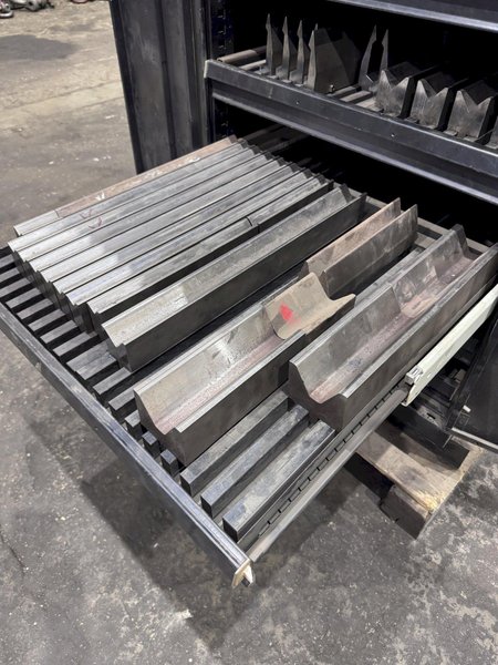 LOT OF WILA PRESS BRAKE DIES WITH CABINET: STOCK #80766