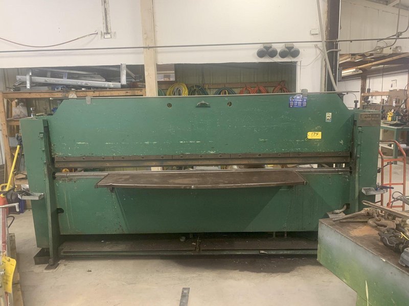 10' X 16 GAUGE ROTODIE MODEL #10 HYDRAULIC BENDER BRAKE #3293