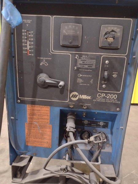 200 AMP MILLER MODEL #CP-200 DC ARC WELDER &amp;  S-22 WIRE FEEDER: STOCK #19659