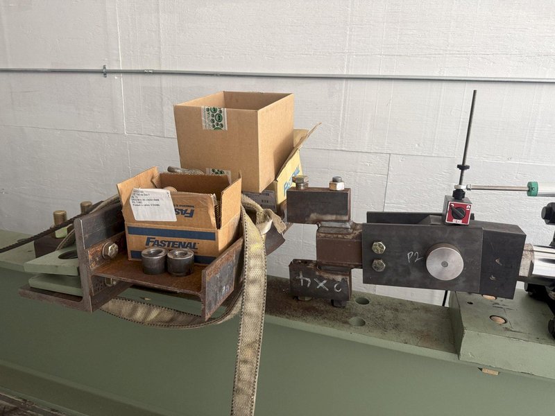 200 TON X 15' BEECHE WIRE CABLE FORCE TENSILE HYDRAULIC TEST BENCH, WITH CONTROLLER &amp; DISPLAY, NEW 2020: YOBRO #25186