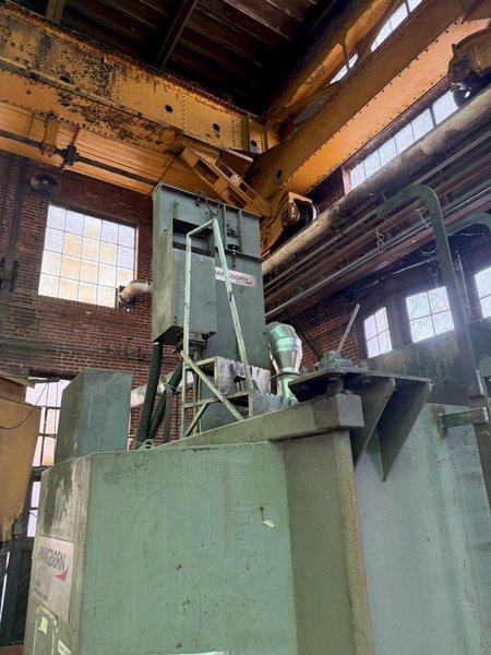 72" PANGBORN 6LK-7 TABLE TYPE 25 HP SHOT BLAST MACHINE. STOCK # 0875026