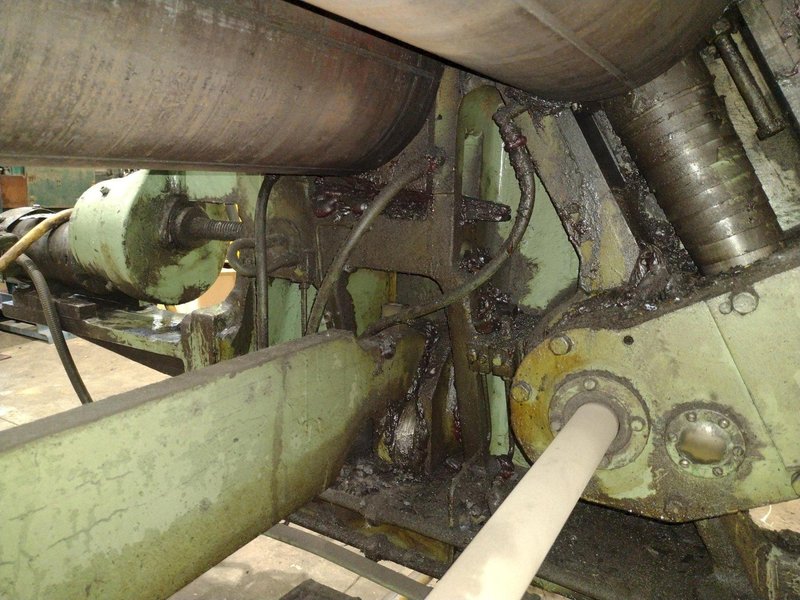 8' X 1/2" BERTSCH #9 3-ROLL INITIAL PINCH PLATE BENDING ROLL: YOBRO #25159