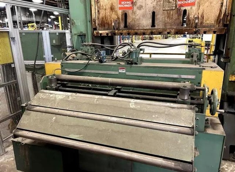 20,000 lbs. x 54 inch Coe Press Equipment Servo Coil Feed Line - Can be seen under power!
