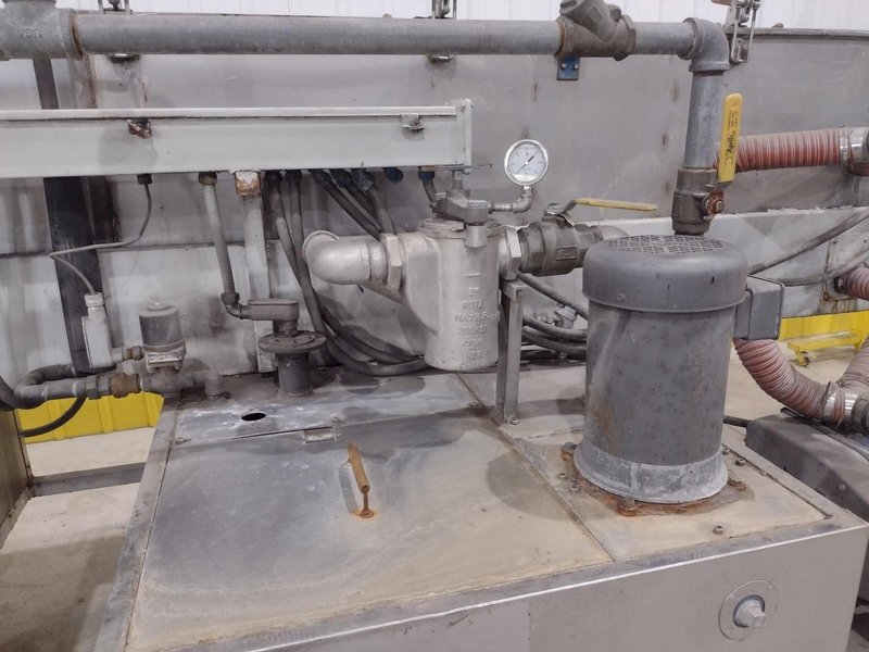 17034: 3 STAGE X 12&quot; WIDE FLO-MATIC MODEL #C20-2-1BELT CONVEYOR STAINLESS STEEL HEATED PARTS WASHER: STOCK #17034