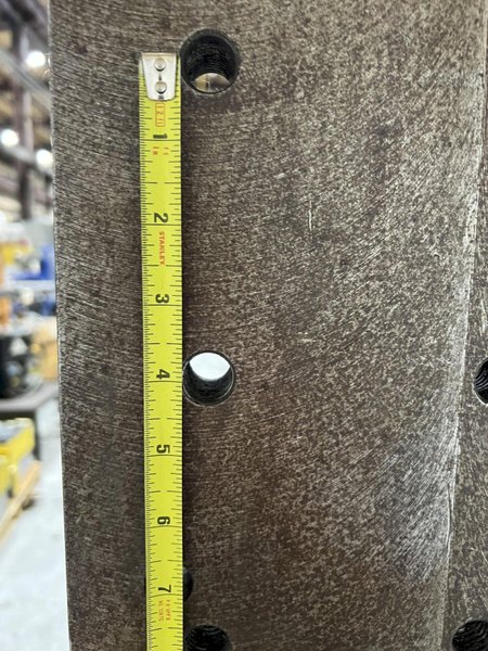 60&quot; x 60&quot; Machine Angle Plate 4&quot; Bolt Hole Spacing