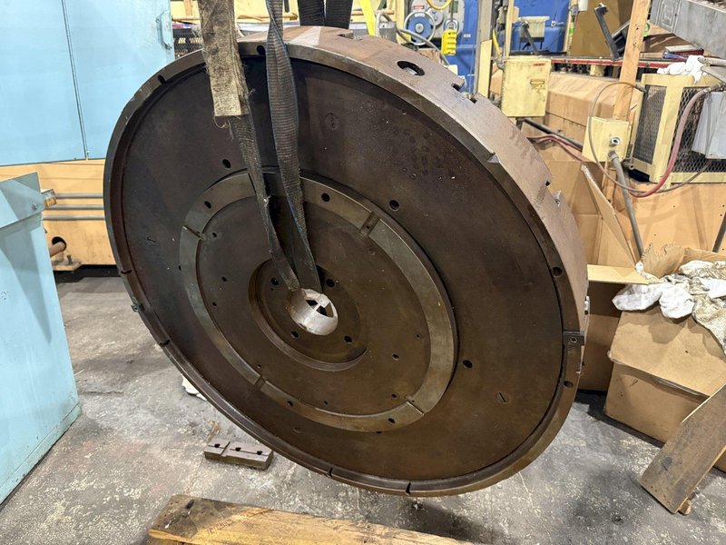 42” DIAMETER 4-JAW LATHE CHUCK WITH T-SLOTS: STOCK #21773