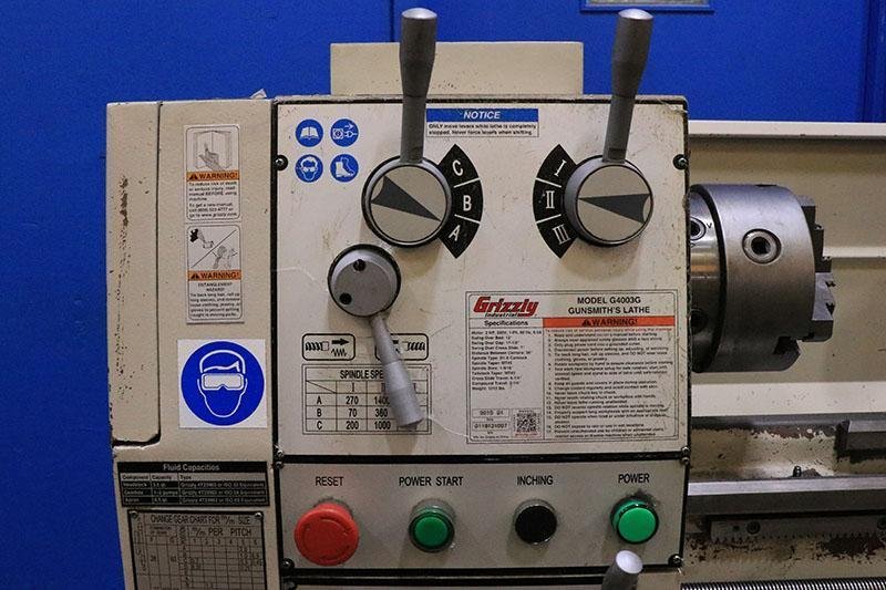 12&quot; X 36&quot; GRIZZLY GUNSMITHING METAL LATHE MODEL: G4003G, NEW: 2019