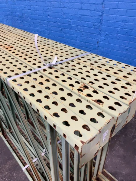 42" x 144" PALLET RACKING UPRIGHTS   -  TEAR DROP