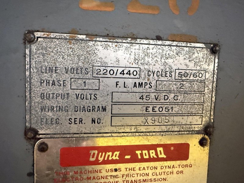 19&quot; X 120&quot; LEBLOND MODEL #6E REGAL ENGINE LATHE 1.75&quot; HOLE: YOBRO #23960