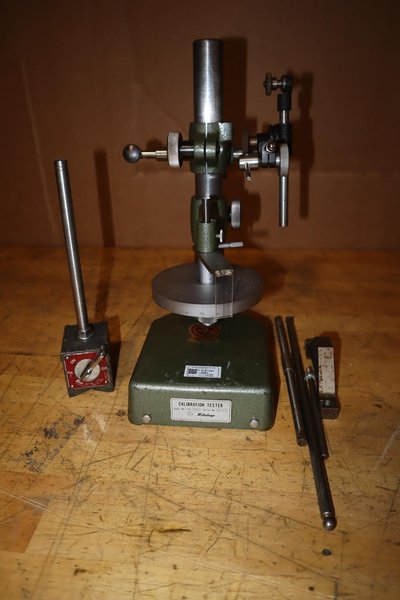 Mitutoyo Dial Gage Tester - 170-101 &amp; Enco Magnetic Indicator Base- Auction Item