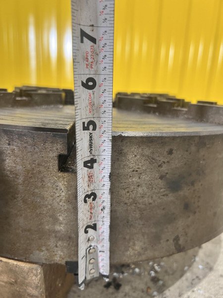 18” DIAMETER 4-JAW LATHE CHUCK, 5&quot; CENTER HOLE: STOCK #21776