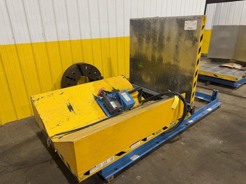 6,000 LBS X 48" X 48" MAX MODEL #LPTT-UP-060-90 HYDRAULIC TILT UPENDER 90 DEGREE FLIP TABLE : YOBRO #25892