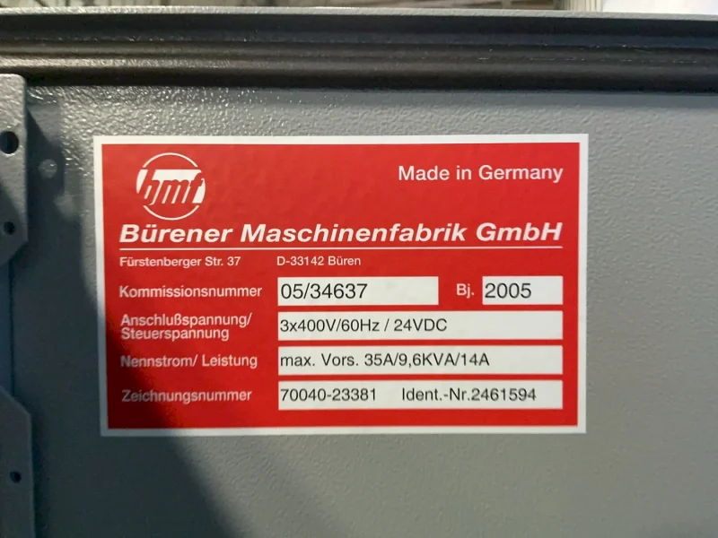 BURENER MASCHINENFABRIK GMBH 362 GAL COOLING LUBRICANT PROCESSING PLANT   -  05/34637