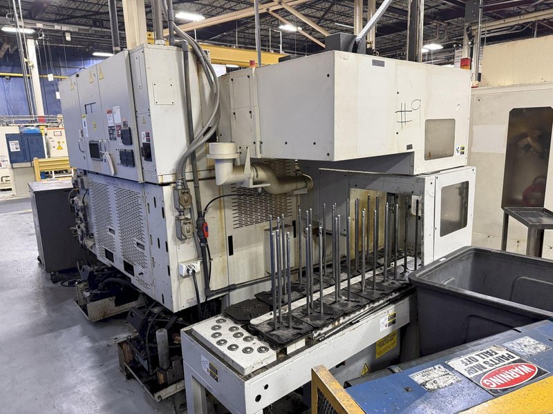 Used 2015 Murata Muratec MW120 Twin Spindle CNC Lathe w/ Dual Gantry Loader For Sale