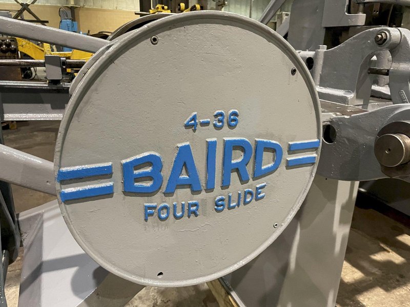 1/4&quot; X 36&quot; US BAIRD MODEL #4-36 FOUR SLIDE WIRE FORMING MACHINE: STOCK #15697