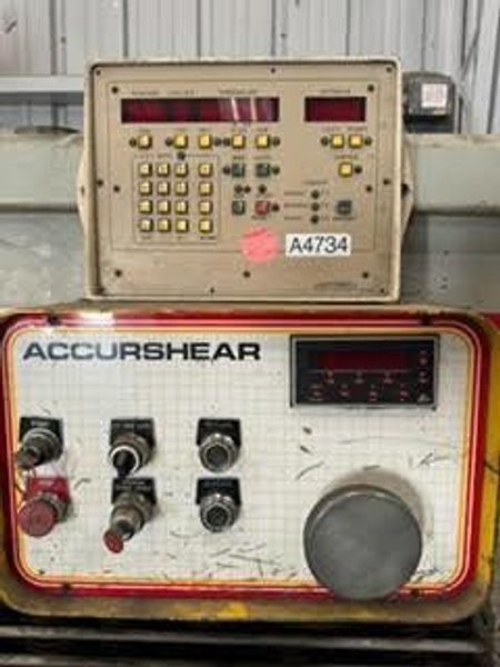 10 GA x 6′ Accurshear 61356 Hydraulic Power Shear, 1994