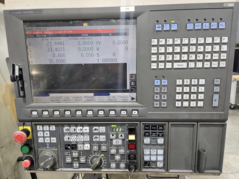 Okuma Captain L470M/1250 CNC Lathe, 2007 – Live Tooling, C- Axis