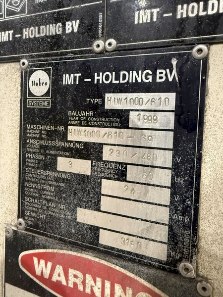 110 TON MUBEA MODEL #HIW 1000/610 HYDRAULIC IRONWORKER: YOBRO #25673