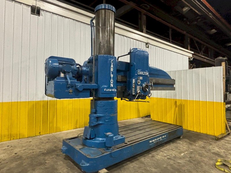 8&#039; x 19&quot; CARLTON MODEL #4A RADIAL ARM DRILL: YOBRO #24183