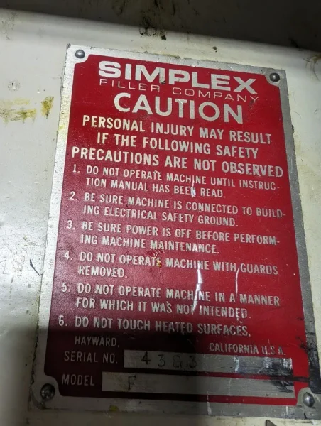 SIMPLEX FILLING LINE