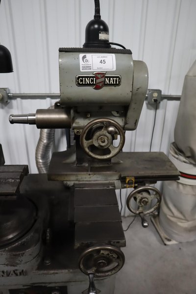Cincinnati Monoset Tool and Cutter Grinder W/ Work Bench &amp; Accessories- Auction Item