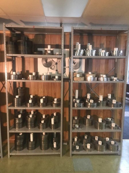 Ruesch Model 146 4.250" x 14" Slitter with Single Recoiler and Tooling