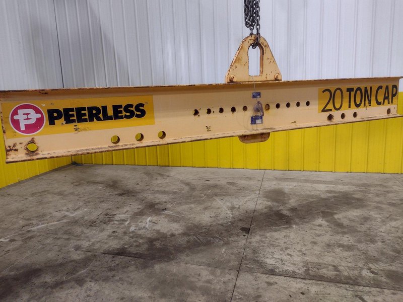 40,000 LBS (20 TON) X 10' PEERLESS CRANE SPREADER BAR LIFTING BEAM: STOCK #22643