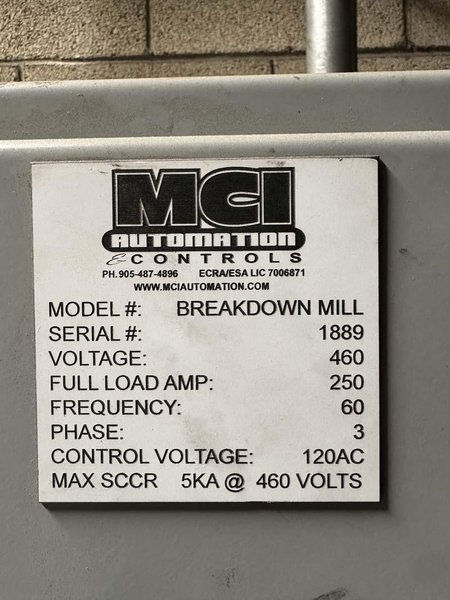 14&quot; X 14&quot; RUESCH 2 HIGH REVERSING ROLLING MILL (14506)