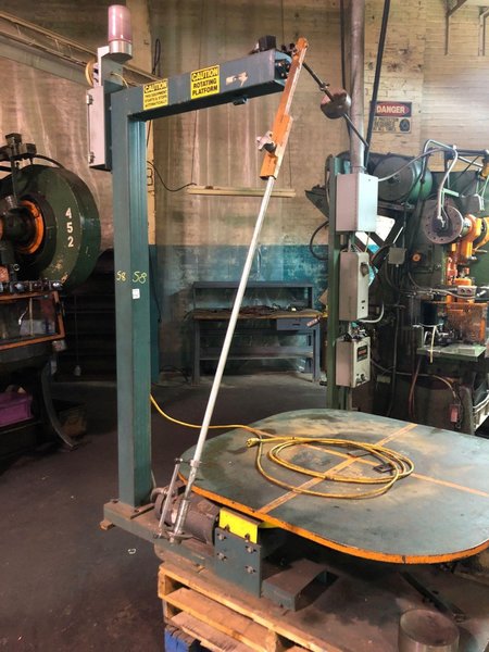 48&quot; ROTATING HORIZONTAL PALLET TYPE UNCOILER TABLE: STOCK #10471