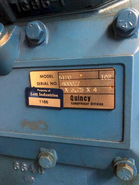 25 HP QUINCY AIR COMPRESSOR