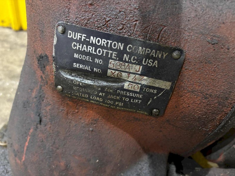 (2) 50 TON DUFF NORTON MODEL #528-AMJ AIR MOTOR JACKS, 17” LIFT: YOBRO #24196
