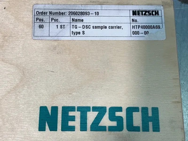 NETZSCH TG-DSC SAMPLE CARRIER TYPE S THERMOCOUPLE  -  HTP40000A69