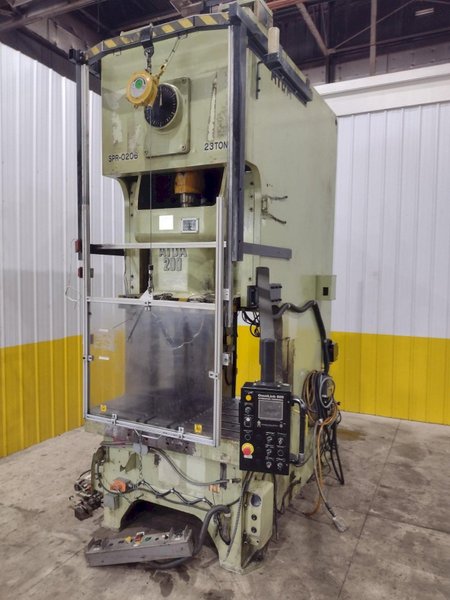 220 TON AIDA MODEL #NCI-200(2) GAP FRAME PRESS, 12.59&quot; STROKE: STOCK #22210