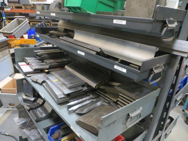 Heavy Duty Storage w (11) Adjustable Shelves w Contents of Dies and MORE!- Auction Item