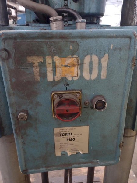 6-3/4" T-DRILL MODEL #T-150 PIPE COLLARING MACHINE WITH T-DRILL EC-150 END PROCESSING ATTACHMENT: STOCK #15864