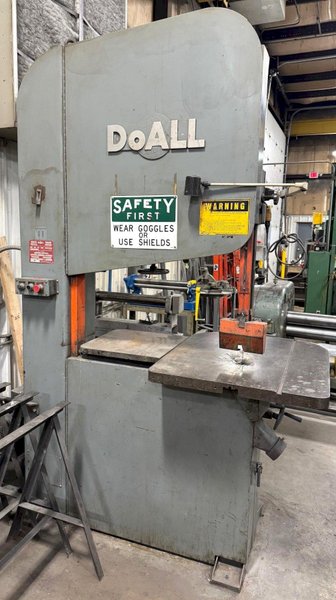 36" Doall Vertical Bandsaw ZS-3620, 8000 FPM, 20" Under Guide, 15 HP