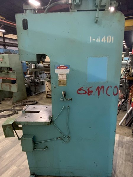 12-TON HANNIFIN MODEL 0GF-12D HYDRAULIC C-FRAME PRESS: STOCK #81390