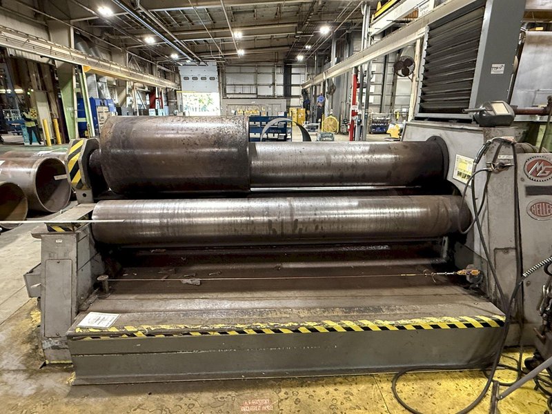 1.5" X 10' MG MODEL #EH-430/40 4-ROLL HYDRAULIC PLATE BENDING ROLL: STOCK #23768