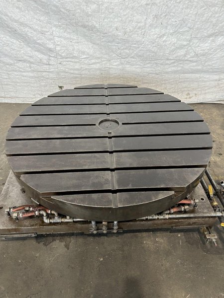 60&quot; LUCAS AIR LIFT ROTARY POSITIONING TABLE. STOCK #0314122