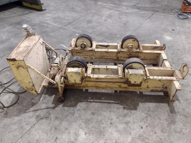 10 TON 20,000 LB RANSOME MODEL #WRD10 TANK TURNING ROLLS, 1 DRIVE &amp; 1 IDLER ROLL: YOBRO #25073