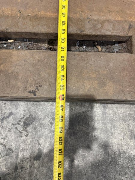 12&#039; LONG X 8&#039; WIDE X 5&quot; THICK T-SLOTTED FLOOR PLATE / LAYOUT TABLE: YOBRO #23835