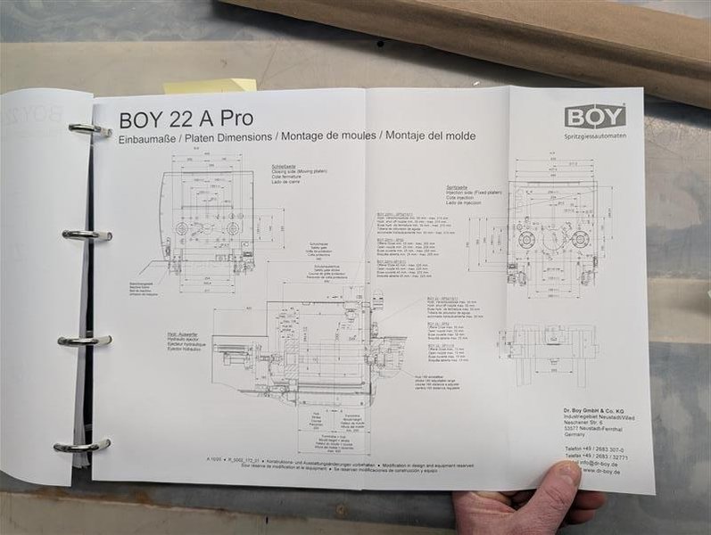 24 Ton Boy 22A Pro Injection Molding Machine – 2022